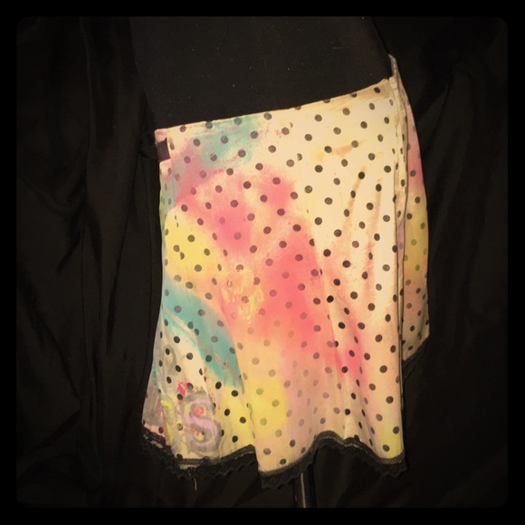 Lexa Vonn polka dot pop art Riot Grrl mini skirt - Picture 7 of 7